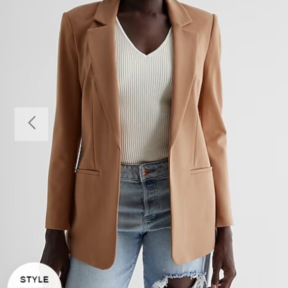 Columnist Shine Open Front Blazer - Picture 3 of 3